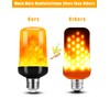 Hompavo 【Upgraded】 LED Flame Light Bulbs, 4 Modes Flickering Light