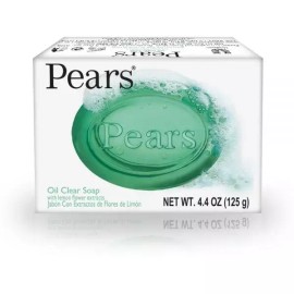 Pears 레몬 꽃 추출물이 함유된 오일 클리어 비누 124.7g(4.5온스) (2팩) Oil Clear Soap with Pear and Lemon Flower Extract 124.7g(4.5oz) (2 Packs)