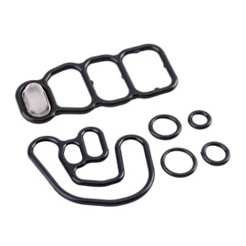 15810-RKB-J01 15826-RDV-J01 6pcs Head Cylinder Solenoid Valve Gasket Set Fit 2005 2006 2007 2008 Honda Accord/Odyssey/Pilot 3.0L/3.5L VTEC Solenoid Filter Spool Valve 15826RDVJ01,917-268,917268