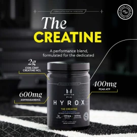 Creatina en Polvo Myprotein Hyrox 339g Sabor Mora Azul Sin Gluten 30 Porciones