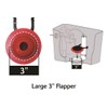 Korky 2023BP Universal Flapper for Toto Toilet Repairs, 3", Red