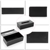 BTSKY Black Rectangular Tissue Box Cover - Stainless Steel Tissue