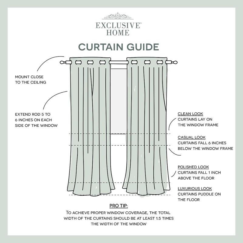 Exclusive Home Canopy Stripe Indoor/Outdoor Grommet Top Curtain Panel, 54"x96",