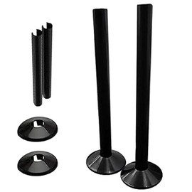 Black 15mm Radiator Pipe Hole Collars - 2 Pack Radiator Valve Pipe Rosettes, Durable Floor and Wall Radiator Pipe Covers, Elegant Pipe Decorations