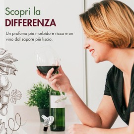 Oxytwister Decanter per Vino, Aeratore 2-in-1, Migliora l'Aroma e Il Gusto, Sistema Antigoccia, Accessorio Essenziale Oggetti per Amanti del Vino