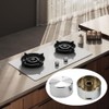 6Pcs Metal Gas Stove Knobs, 6mm Cooker Control Switch Knobs