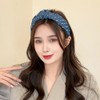 Denim Knot Headband Blue Jeans Headbands Cloth Top Knot Hair
