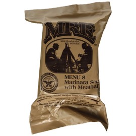 Meatballs and Marinara Sauce MRE Meal - Genuine US Military Surplus Inspection Date 2020 and Up