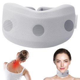Neck Collars for Pain for Support,Neck Support Collar,Neck Brace for Neck Pain and Support,Adjustable Neck Support Brace for Sleeping,Long-Distance Flight,Home Leisure,Daily Work (Light Blue)