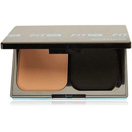 Maybelline Base de Maquillaje en Polvo Fit Me, TRUE BEIGE 235, 9 gr, controla brillo por 24h, con protector solar, resistente al agua, sudor y humedad