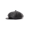 Schott Leather Newsboy Cap 782-5974006 Men's Leather Newsboy Cap, 010
