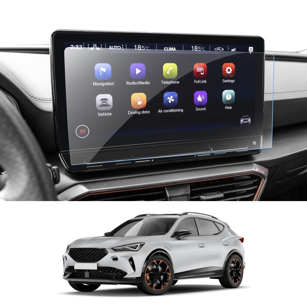 WEIPIN 12 Zoll Displayschutzfolie Kompatibel mit Cupra Formentor 2021 2022