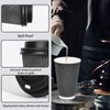 Lamosi 50 Pack - 16 oz Insulated Disposable Coffee Cups