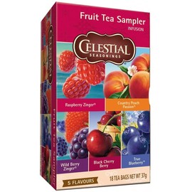Celestial Seasonings Fruit Tea Sampler Herbal Tea 18 Bags