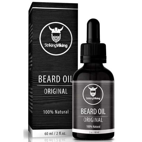 Unscented Beard Oil (Large 2 oz.) - 100% Natural Beard