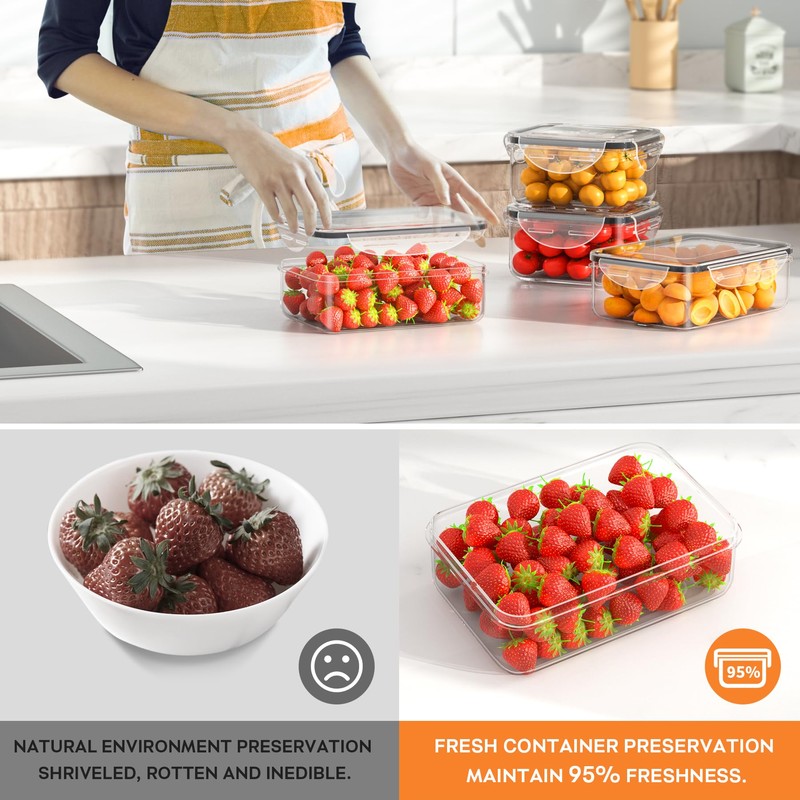 52 PCS Food Storage Containers with Lids Airtight (26 Containers