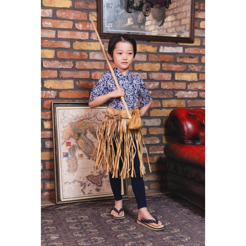 クリアストーン(Clearstone) 和風コスチューム コスプレ ハロウィン 浦島太郎くん キッズ 男の子 120cm ブルー