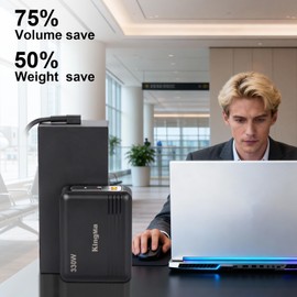 330W GaN Gaming Laptop Charger 20V 16.5A for ASUS, XT60 & 5.5×2.5mm Power Port, PD 3.0 Fast Charging, 3-Port Portable Travel Adapter Replacement for ASUS TUF Gaming & ROG Strix Laptops FX50 FX53 ZX50