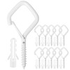 Wall Hooks Ceiling Hooks Pack of 10 Hooks for Screwing