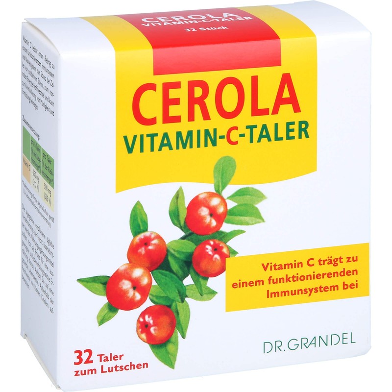 Cerola Vitamin C Taler, 32 St