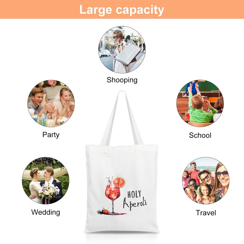 ZMDMAH Aperol Spritz Baumwolltasche, 35 x 40 cm Stoffbeutel Bedruckt
