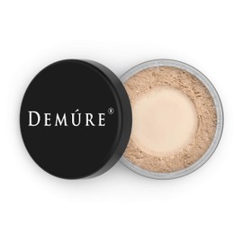 Demure Medium Foundation Powder, Loose Face Powder - Natural Makeup with Pure Crushed Minerals