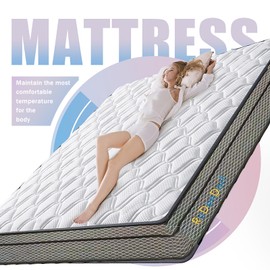 10-Inch Queen Cooling Gel Memory Foam Mattress, CertiPUR-US Certified, Pressure Relief & Body Contouring, Hypoallergenic, Medium Soft Mattress in a Box, Fiberglass-Free,Certified Safe Foams & Fabric ﻿