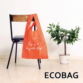 SWINGPLUS Eco Bag, Pocketable, Compact, Gusset, Washable, 6.5 gal (20 L), Load Capacity 11.2 lbs (5 kg), 14.2 x 5.5 x 24.4 inches (36 x 14 x 62 cm), orange