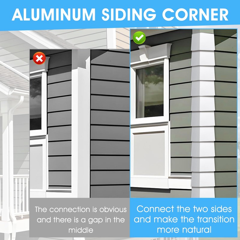 6 Pcs Aluminum Siding Corners 8 Inch Outside Siding Corner