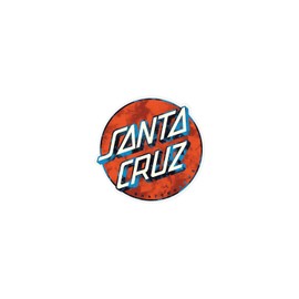 Santa Cruz Skateboard Mylar Sticker Wash Dot Multi 3"