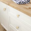 FURNIWARE 12 pcs Hexagon Brass Cabinet Knobs Pulls Handles, 34mm