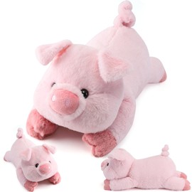 gnomantic Pig Weighted Stuffed Animals - 12 Inch 1.0 Pounds Weighted Plushies Pig - Small Plush Stuffed Animals Pillow - Cute Plush Toys Gifts for Kids & Adults
