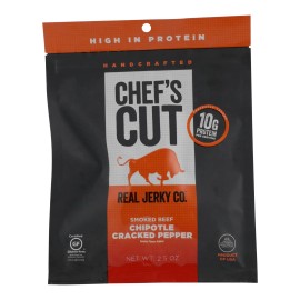 UD_Chef's Cut Real Steak Jerky Case of 8-Chipotle Cracked Pepper Flavor Meat Snacks
