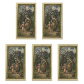 St. Joseph Laminated Prayer for Protection Holy Cards Set of Five