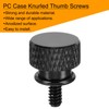 sourcing map 12pcs UNC6-32x6.5mm Knurled Thumb Screw Computer Case Threaded