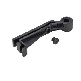 TechnologyLK Shower Door Hardware Bracket, Black Nylon Replacement Pivot Support with Lock Pin for Framed Swing Shower Doors