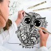 Tycoonest 12 Pcs Fineliner Pens, Black Ink Art Drawing Pens