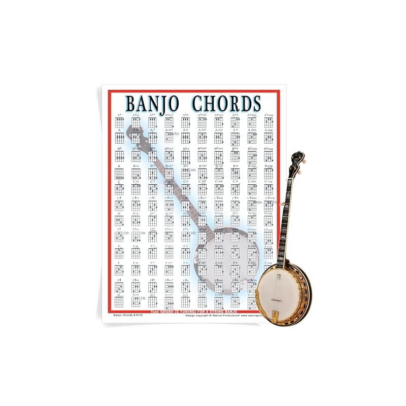 Banjo Chord Mini Chart