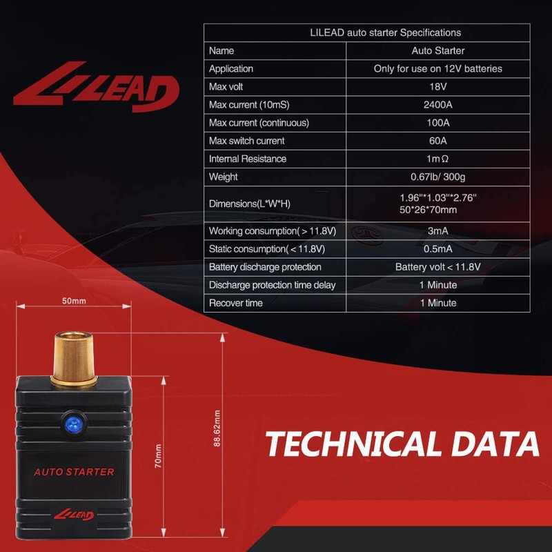 LI LEAD Auto Starter 12V Car Battery Protector - Automatically