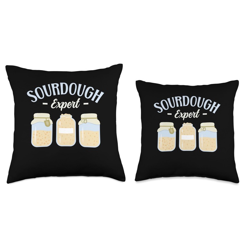 Bread Maker Baker Bread Baking Sourdough Throw Pillow