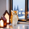 Gloworm YKL-1018, 22.5CM Acrylic Battery Box Owl with 24 Warm
