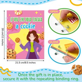 Dunzoom If You Give Your Teacher a Cookie Book: A4 Large a Fun Teacher Appreciation Gift Idea for Classroom School