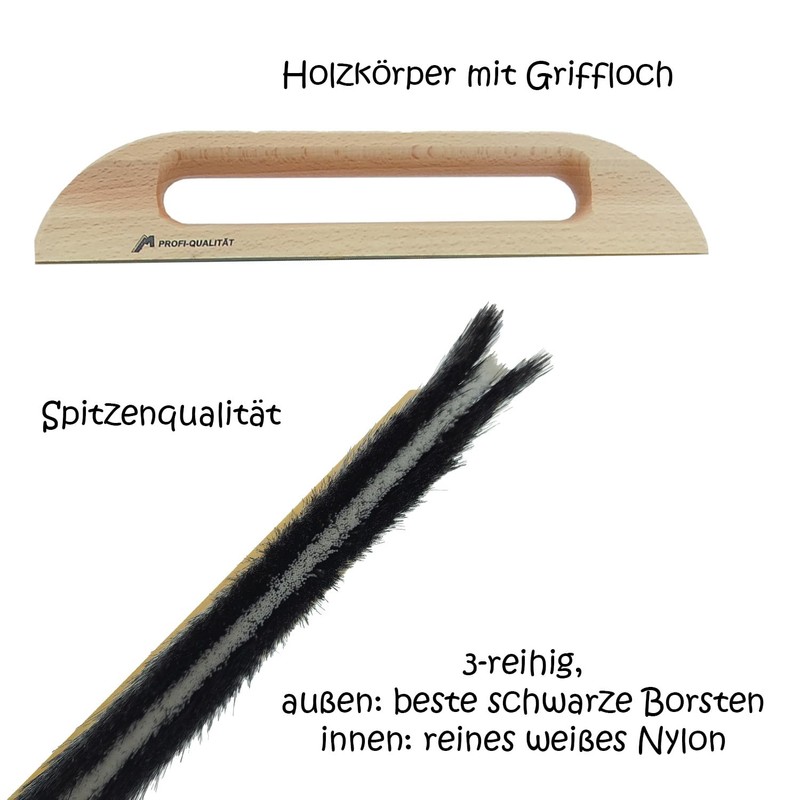 Wallpaper wiper, wallpapering brush, wallpaper brush, wallpaper brush (black, 3