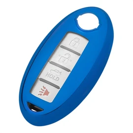 TANGSEN Key Fob Case Blue TPU Cover Compatible with Infiniti EX FX G JX M Q QX for Nissan 370Z Altima Armada Cube GT-R Juke Leaf Maxima Murano Quest Rogue SENTRA Titan XD Versa Keyless Entry Remote