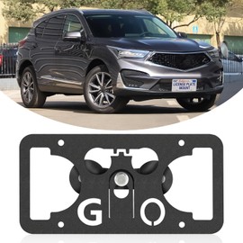 No Drill Front License Frame Compatible with Acura RDX 2013-2024 Anti-Theft License Plate Grille Mount Holder Car Tag Covers Rust-Proof, Rattle-Proof Car Accessories