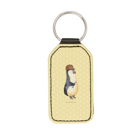 Mr. & Mrs. Panda Rectangular Keyring "Wenn Papa es nicht reparieren kann, wir am Arsch" [German Language], yellow