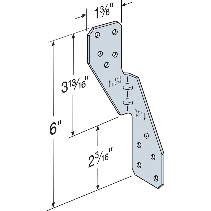 Simpson Strong-Tie H2.5A 18-Gauge Galvanized Hurricane Tie (100-Pack)