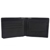 Mens Fine Grain Leather Bi-Fold Wallet by OLLY's; Jack Collection