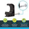 SharkBite 1/2 Inch Single Nail Half Clamp, J Hooks, Pack