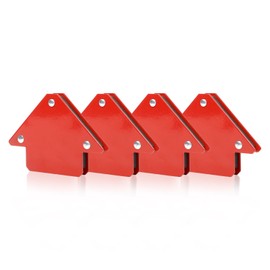 jiashiguang 25LBS Welding Magnets Pack of 4 Welding Magnetic Holder Heavy Duty Magnetic Tools and Accessories for 45, 90, and 135 Degree Angles Super Strong Welding Magnets and Clamps